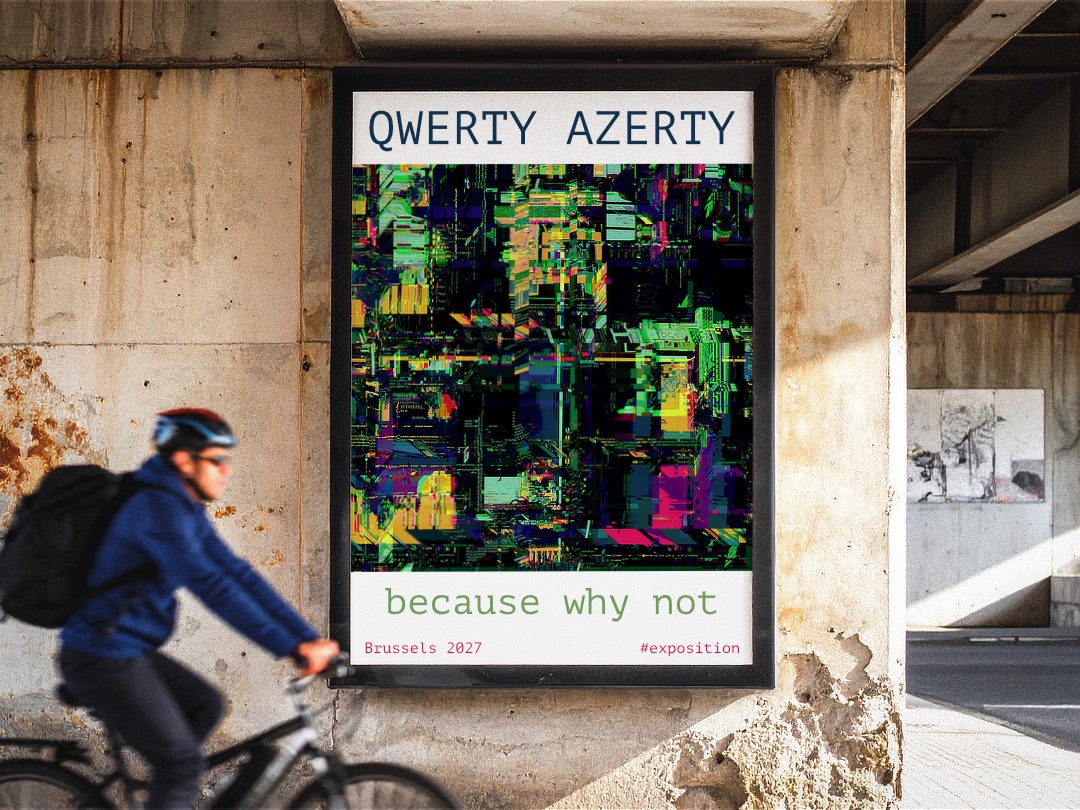 QwertyAzerty expo poster – Brussels 2027